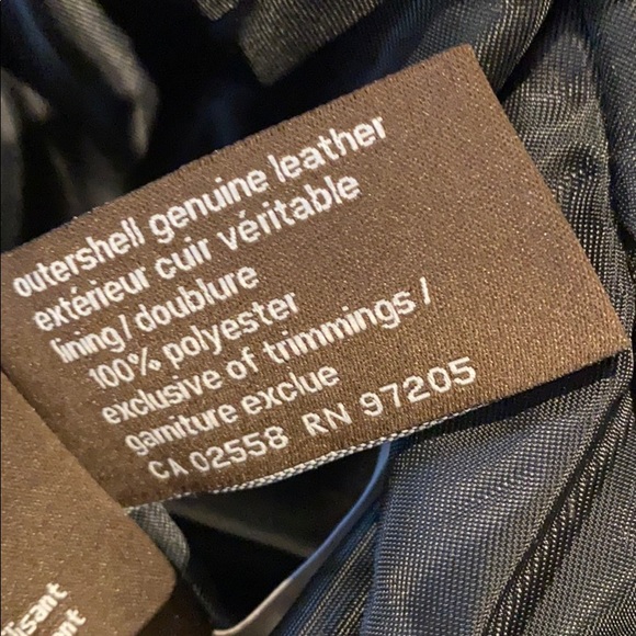 NWT Danier Leather Flat Front Pants Size 6 - Picture 5 of 9